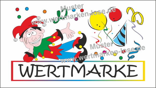 1000 Wertmarken "Karneval - Fastnacht - Fasching"